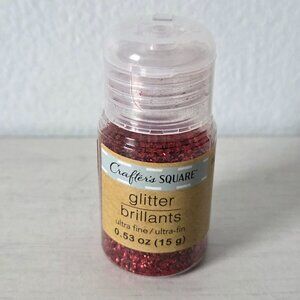 NEW Crafter's Square - Glitter - Ultra Fine - Red - 15 Grams